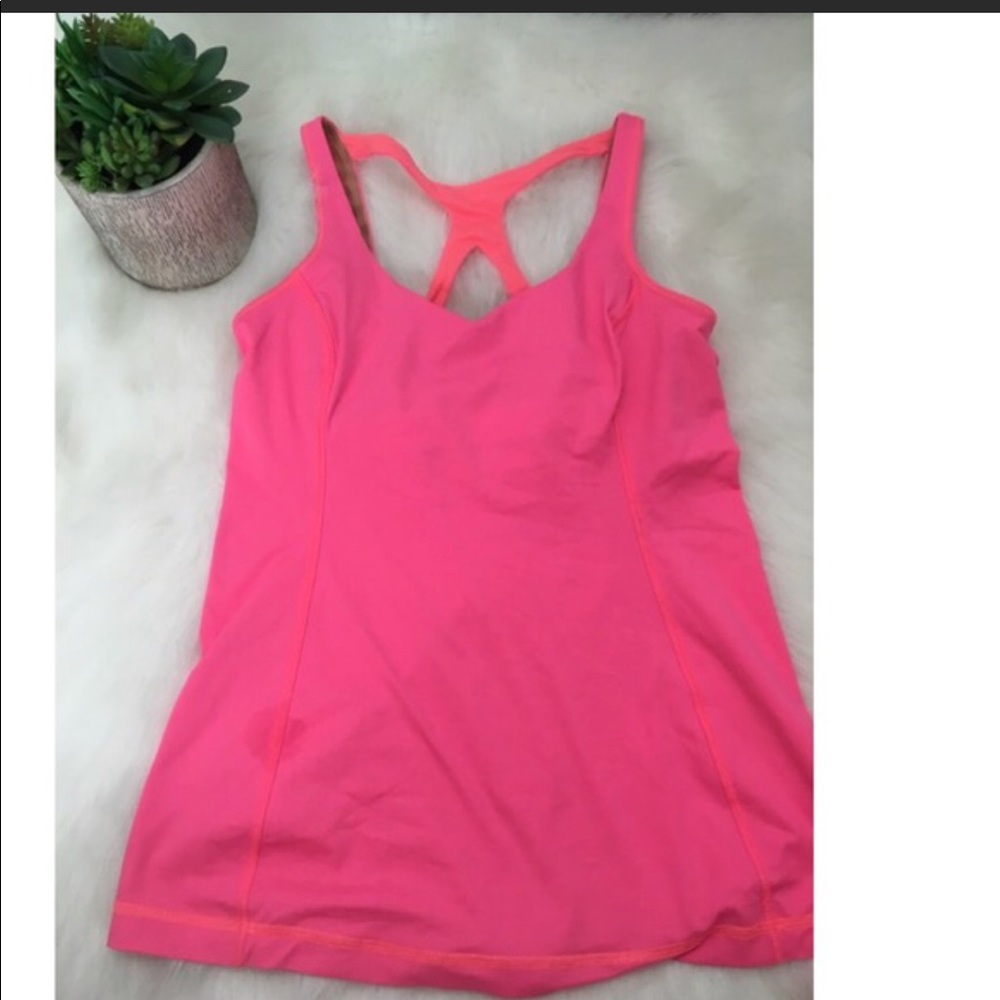 pink workout tank. Like new!